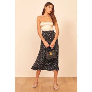 Reformation  Bea A-line Skirt In Posie 10 $158